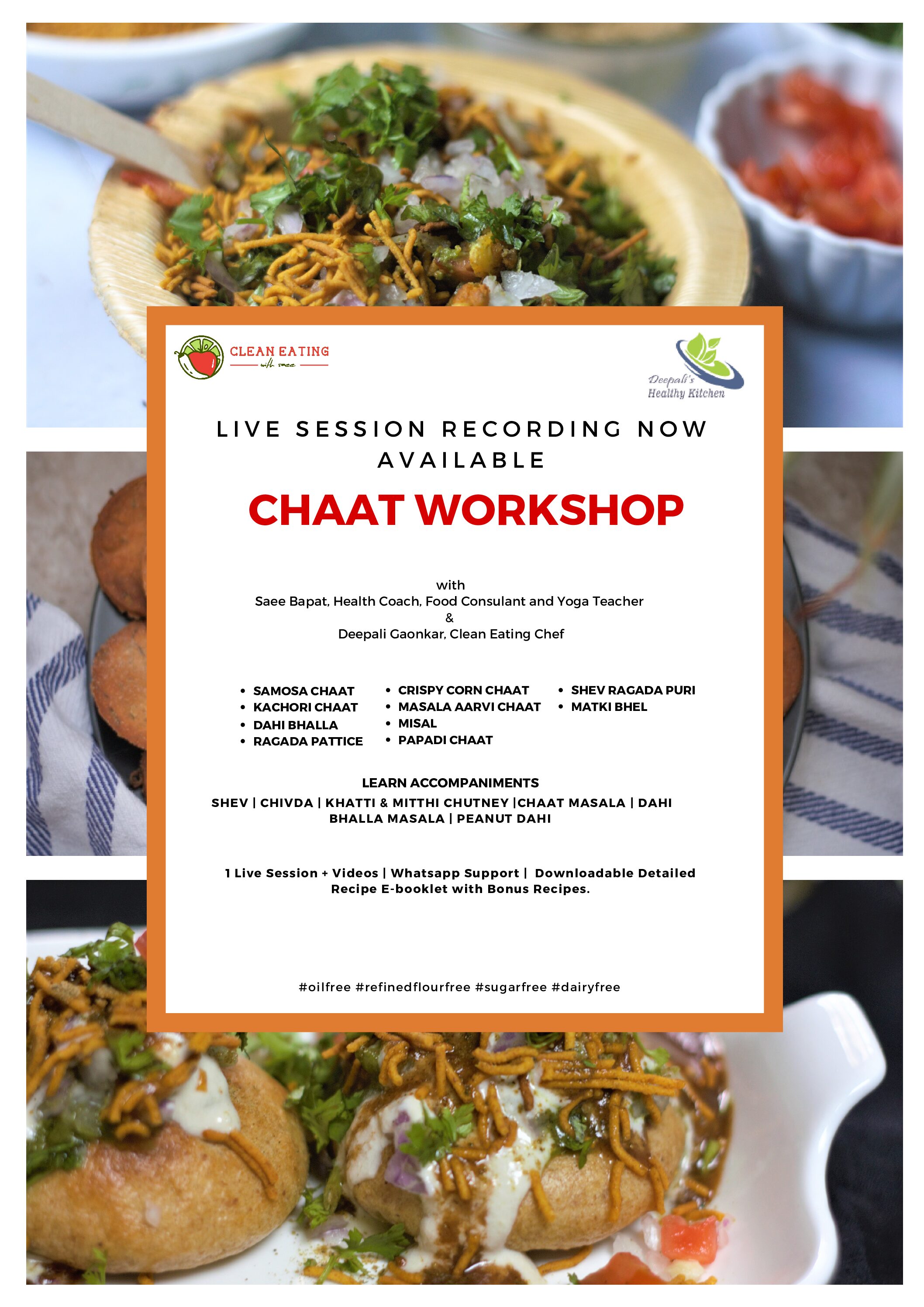 Street Chaat Online Cooking Workshop