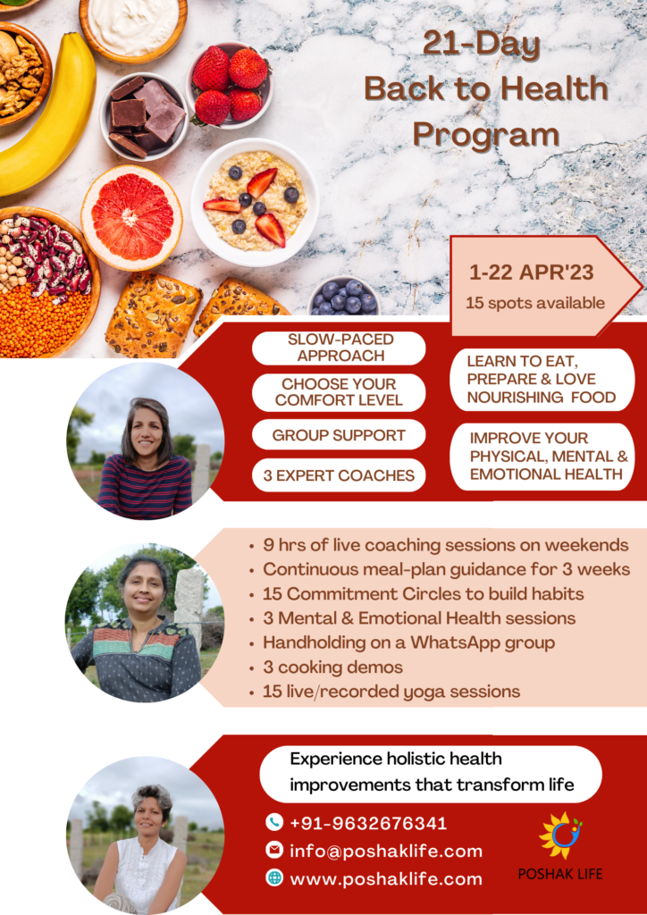 Program: 21 Day Back to Health Program - Poshak Life